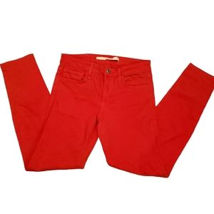 Joe's red womens size 26 skinny Visionaire cut denims
